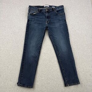 Peter Manning Jeans Mens 36x28 (Fits 36x27) Blue Johnny Slim Fit PMNYC Denim